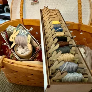 Wooden Animal Thread Spool Set Boxwood Creative Handmade Storage Sewing Supplies Rabbit Cat Sheep Dog Holder