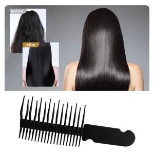 Polynleitourgiki Vourtsa Mallιών Anti-Knotting Ergonomiki Lavi Ergalio Styling Gia Kathimerini Frontida Mavro