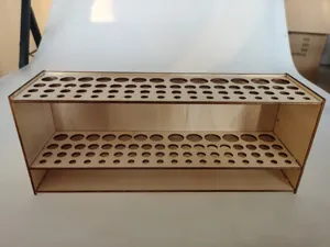 Portapennelli in legno supporto da scrivania multistrato per pennelli da pittura.