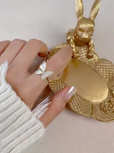 Vintage golden rabbit jewelry tray prop for elegant aesthetic product photography