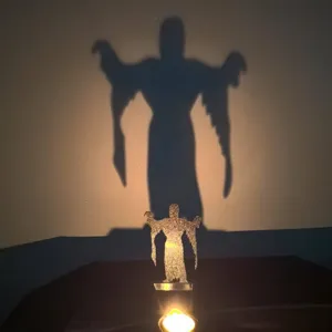 Portacandele ombra fantasma Halloween decorazione da tavolo creativa atmosfera festa