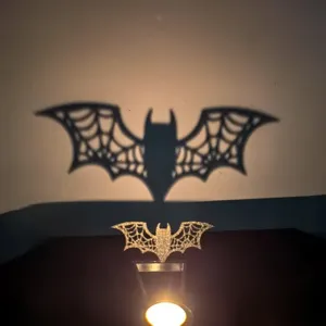 Portacandele Ombra Pipistrello di Halloween Decorazione da Tavolo Ornamento Creativo