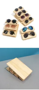 Mehrstufiger Brillenständer aus Holz für Sonnenbrillen und Schmuckpräsentation