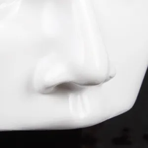 Professional white resin head mannequin close-up for glasses and sunglasses display