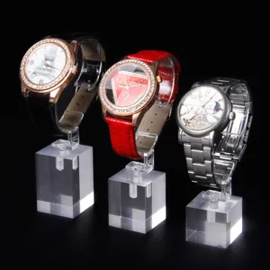 Transparent Acrylic Watch Display Stand Holder C-type Jewelry Showcase Rack For Watches Bracelets Bangle Clear Photography Prop Home Organization