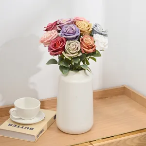Künstliche Seidenrosenblüte Kurzer Zweig Falscher Rosenstrauß Für Zuhause Schlafzimmer Desktop Dekoration Fotografie Requisiten
