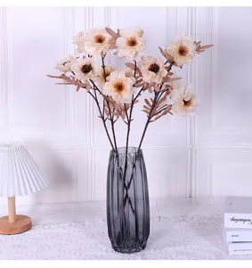 Künstlicher Pfingstrosen Blumenstrauß Nordischer Stil Seidenblumen Heimhochzeit Deko