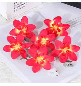 Künstliche Orchideen Blütenköpfe für DIY Hochzeitskränze und Geschenkbox Dekorationen.