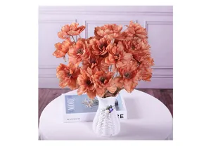 9 heads artificial peony flowers bouquet fake silk flowers for home wedding decoration