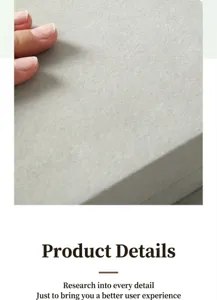 Gros plan détaillé de la doublure en velours gris doux pour boîte à bijoux.