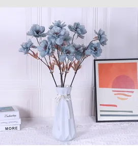 Künstlicher Pfingstrosen Blumenstrauß Nordischer Stil Seidenblumen Heim Hochzeit Tischdeko