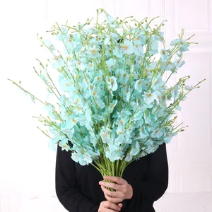 Artificial Dancing Orchid Silk Flower Bouquet European Fake Flowers For Home Living Room Dining Table Wedding Decor