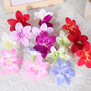 Künstliche Seiden Orchideen Blütenköpfe Falsche Blumen Für Hochzeit Kranz Handgelenk Korsage DIY Handwerk Party Dekor