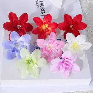 Bunte künstliche Orchideenblüten Köpfe für Hochzeitskränze und schöne Geschenkbox Dekorationen.