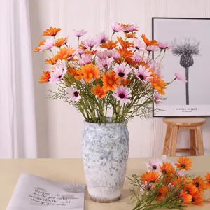 Künstlicher Gänseblümchen Blumenstrauß für Heimdekoration Hochzeit Fotografie Requisiten