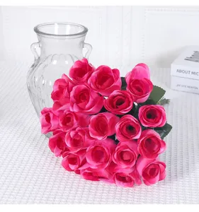 Künstlicher Rosenstrauß Seidenblumen Heimtextilien Fotografie Requisiten rosa Rosen für Deko
