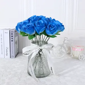 Künstliche Seidenrosen Blume Einzelner Zweig Simulation Blumenarrangement Für Valentinstag Geschenk Heimhochzeit Party Dekor