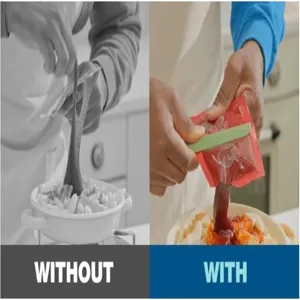 Kitchen sauce packet squeezer tool, useful gadget for easy food dispensing and zero waste.