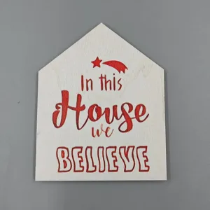 Wooden house sign wall decor rustic home quote sign tiered tray holiday decoration item