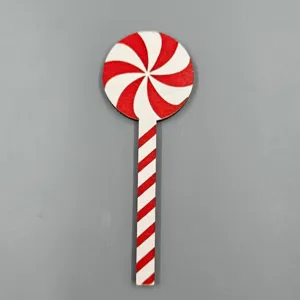 Christmas peppermint candy wooden decoration tray sign holiday tiered tray ornament for home decor
