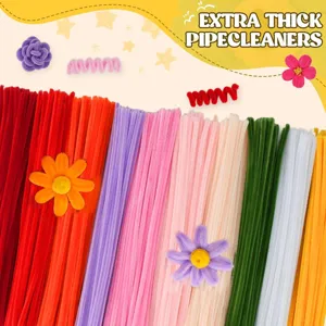 Scovolini extra spessi steli per bricolage colorati kit mazzo fai da te fatto a mano