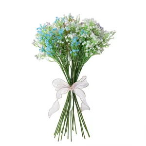 Artificial baby breath flowers bouquet wedding decoration plastic gypsophila fake floral