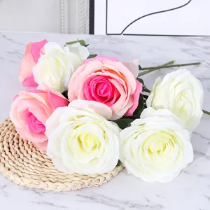 Künstliche Rosen Blumen Simulations Blumenstrauß Für Home Hochzeit Dekoration Hauptansicht