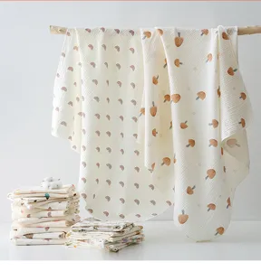 Couverture d'emmaillotage pour bébé en double gaze, serviette de bain respirante nouveau-né.