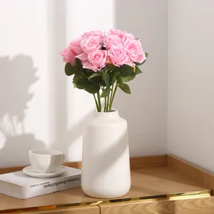 Artificial Rose Flower Bouquet Silk Fake Roses For Wedding Home Decor Valentine Day Party Floral Arrangement