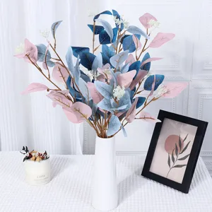 Feuilles d'eucalyptus artificielles fausses plantes branches bouquet mariage déco principale