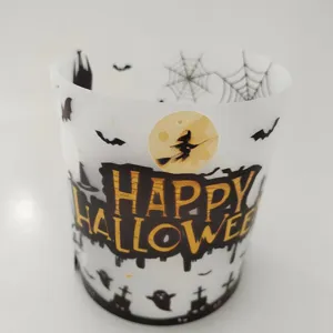 Halloween candle shade translucent wrap party atmosphere decoration prop hollow design ghosts