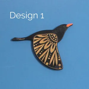 Wooden flying bird wall hanging decoration 3mm thick wood craft art piece design 1