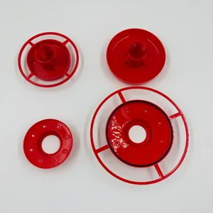 Abnehmbares rotes Plastik-Vogelhäuschen-Ersatzteilset, ideal für den Garten im Freien.