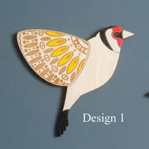Wooden flying bird wall hanging decor 3mm thick craft pendant home room wall ornament