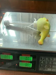 Leuke gele kogelvis zwembad thermometer met ophangkoord, handige drijvende watertester.