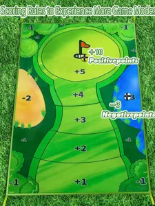 Portable Golf Hitting Mat Training Game Set EVA Foam Practice Mat with Golf Balls for Indoor Outdoor Sports Entertainment