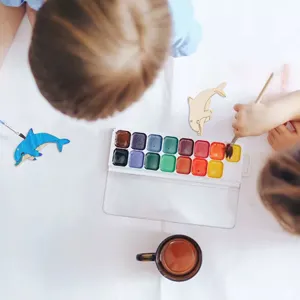 DIY ξύλινη κοπή δελφινιού χειροτεχνίας για παιδική ζωγραφική, λεπτομέρεια ξύλινης διακόσμησης.