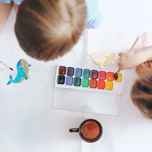Ξύλινη φάλαινα DIY ζωγραφική χειροτεχνία ξύλινα κομμάτια κρεμαστή διακόσμηση ζώων