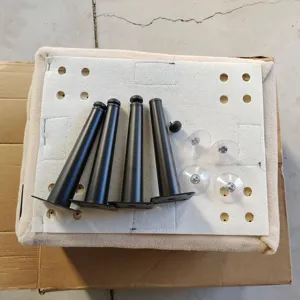 Replacement metal legs and suction cups set for pet ramp and stairs, easy to install securely.