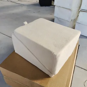 Foldable pet stairs and ramp for dogs cats, beige velvet two in one pet bed sofa step.
