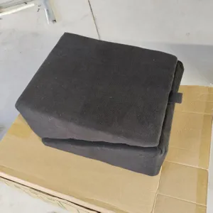 Grey foam pet stairs two-in-one ramp for dogs and cats to easily reach sofa and bed.