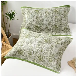 Cotton pillow towel, breathable gauze twill woven pillowcase for home, couple, and student.