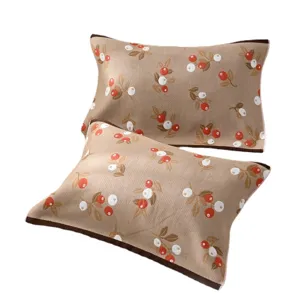 Cotton pillow towel soft breathable twill weave home bedroom bedding single student pillow cover