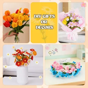 Kit bouquet di fiori nettapipe DIY fatti a mano tulipano artificiale regalo e decoro
