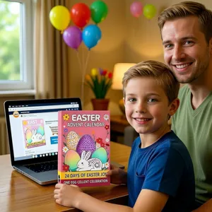 Oster Adventskalender 24 Tage Countdown Überraschung Box Osterhase Spielzeug Geschenk für Kinder