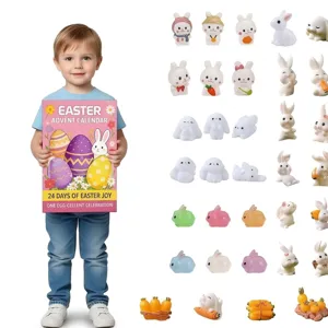 Oster Adventskalender 24 Tage Überraschung Blind Box Süße Kaninchen Figuren Spielzeug