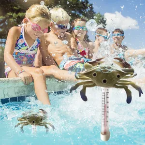Termometro per Piscina a Forma di Vita Marina Creativo Divertente Indicatore della Temperatura dell'Acqua Animale per Festa in Piscina Estiva