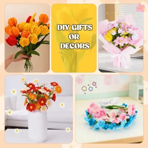 Kit fai da te per bellissimo bouquet di fiori scovolino fatto a mano e regali unici.