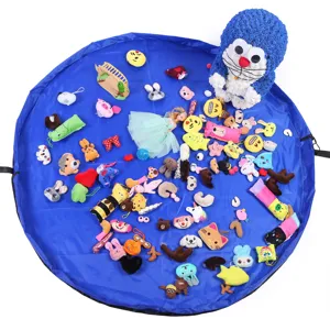 Large waterproof toy storage bag and portable outdoor beach play mat bag organizer
