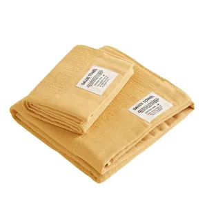 Juego de toallas de gasa arrugada suave algodón cara baño color sólido uso diario hogar